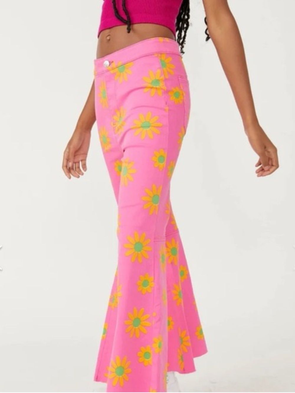 Free people youthquake crop flare jeans